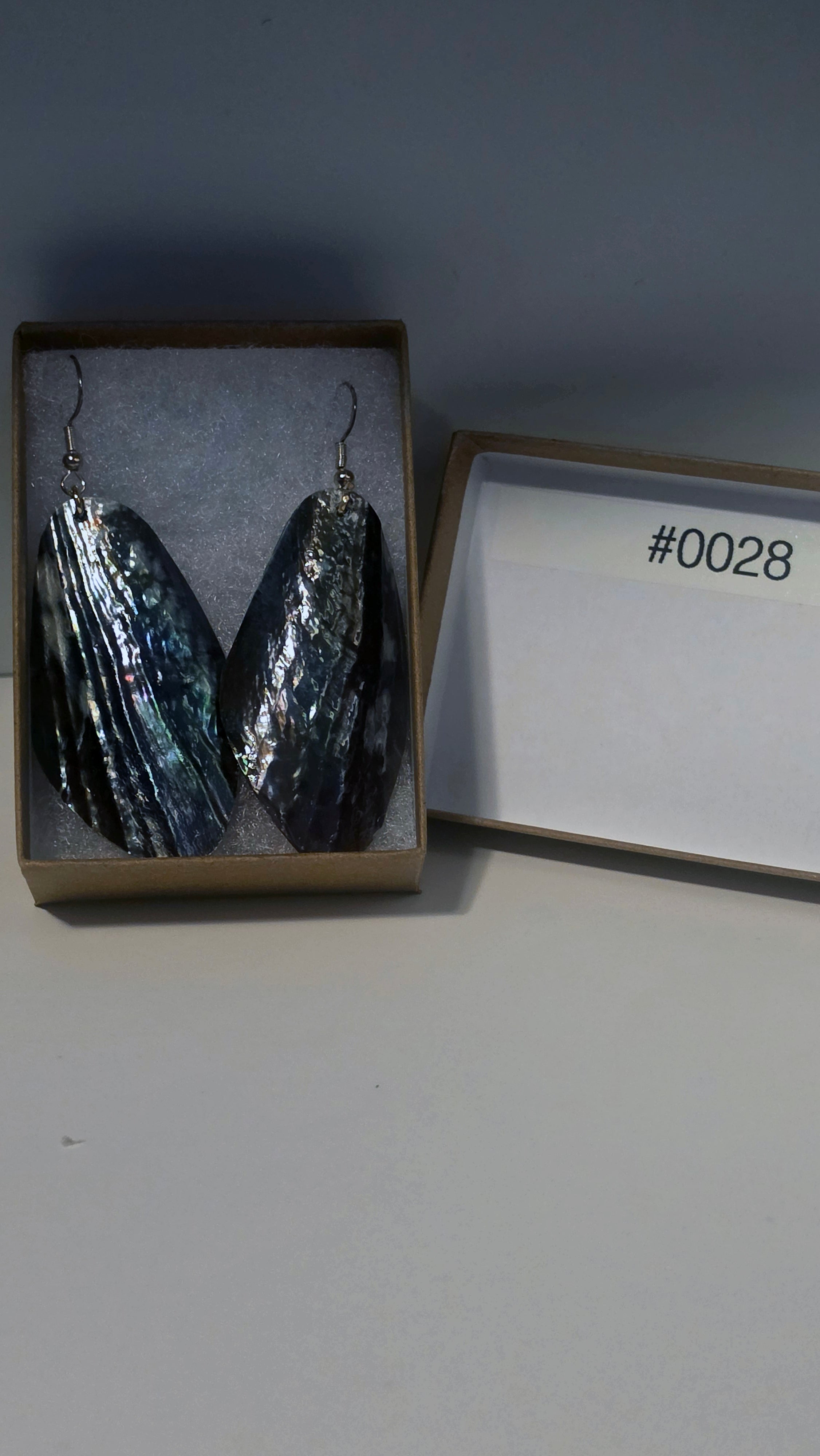 #0028 Florida Sea Pen Earrings .925 Silver