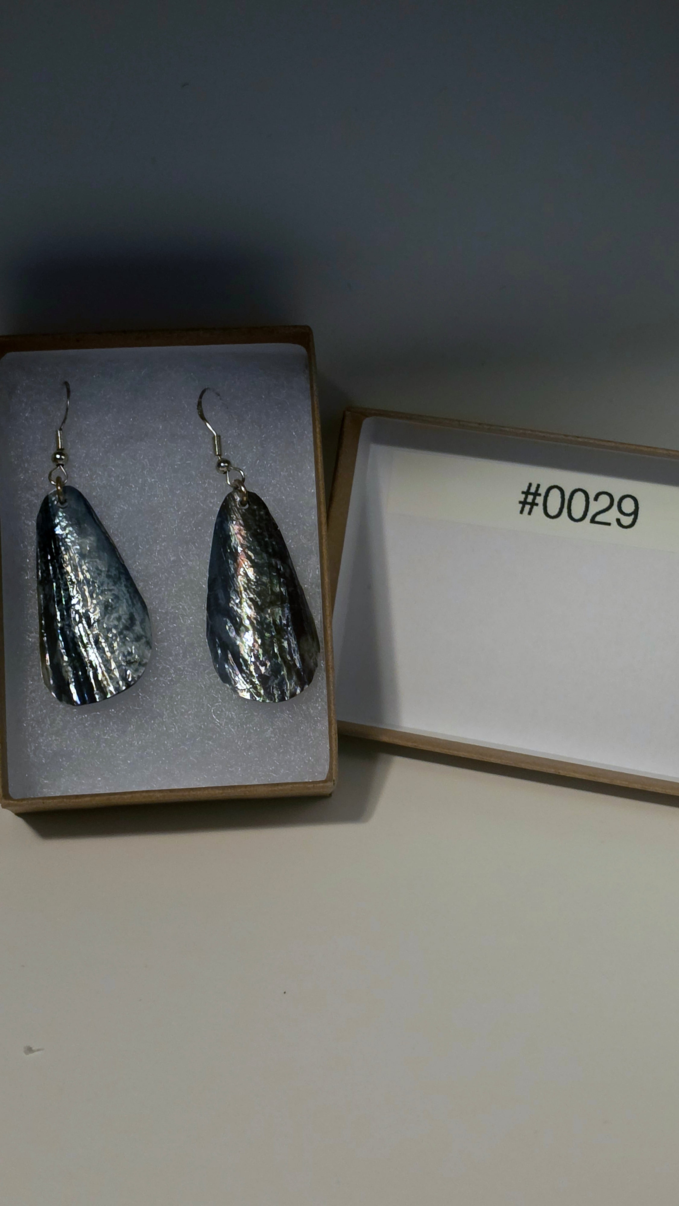 #0029 Florida Sea Pen Earrings .925 Silver