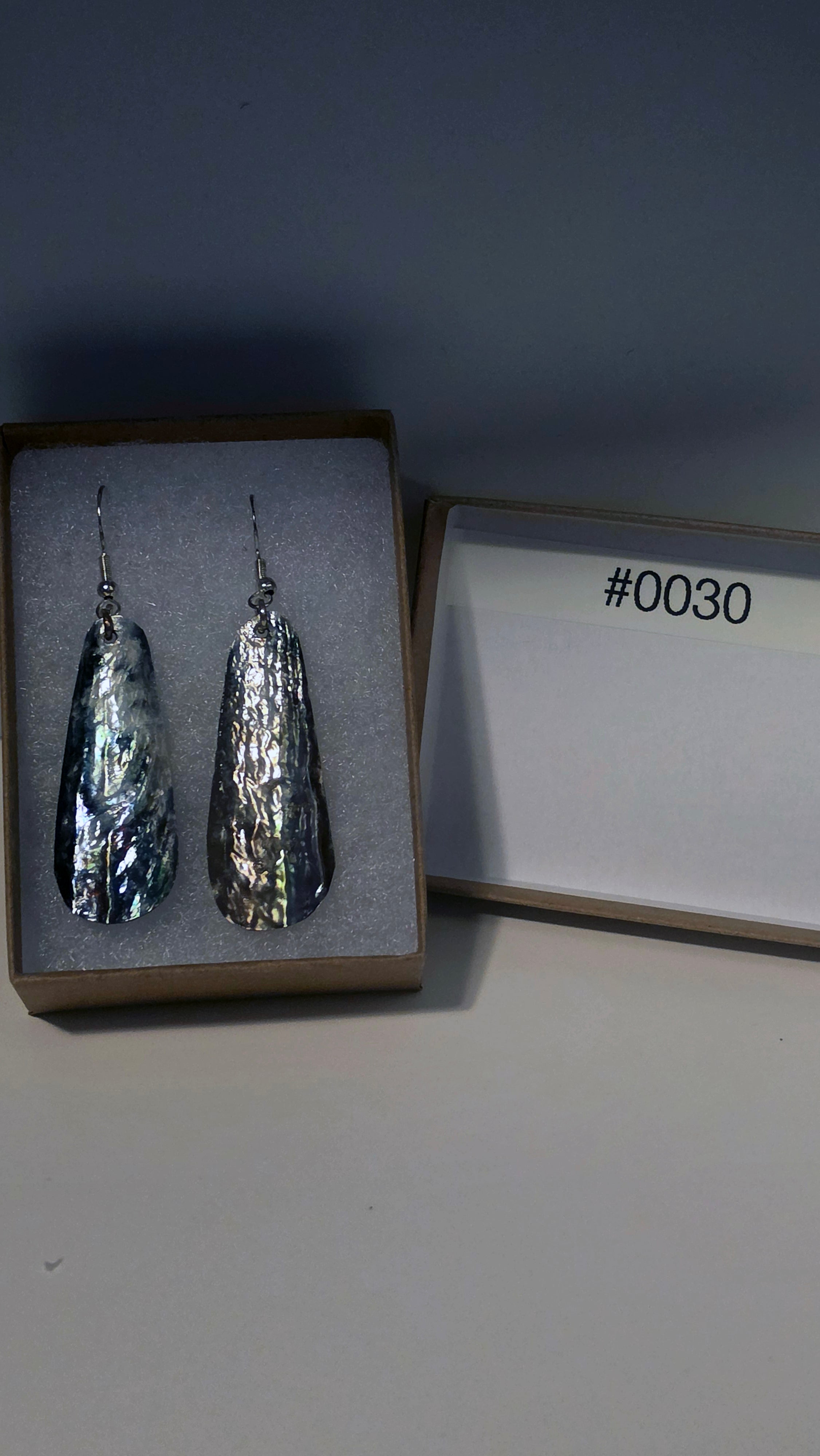 #0030 Florida Sea Pen Earrings .925 Silver